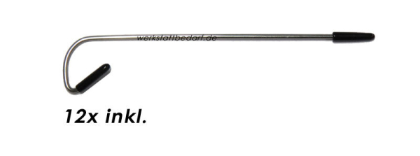 Dachrinnenbürste Ø 15 cm - Länge 120 cm - 16er-Gebinde - korrosionsfreier Edelstahldrehdraht - auf Wunsch mit 12 Sicherungsklammern