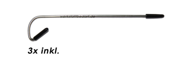 Dachrinnenbürste Ø 15 cm - Länge 100 cm - 5er-Gebinde - auf Wunsch mit 3 Sicherungsklammern